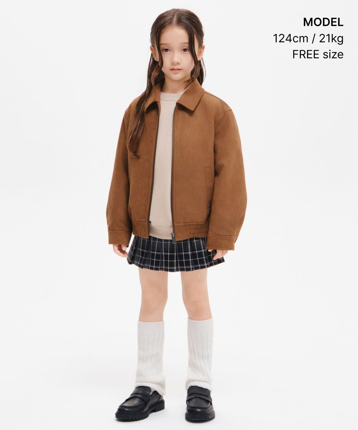 무신사 스탠다드 키즈(MUSINSA STANDARD KIDS) 걸즈 니트 레그워머 [아이보리]