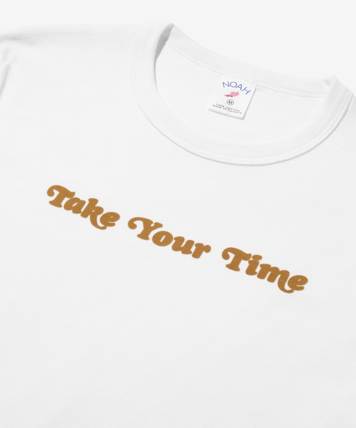 노아(NOAH) (U) 테익 유얼 타임 티 화이트 TAKE YOUR TIME TEE WHITE