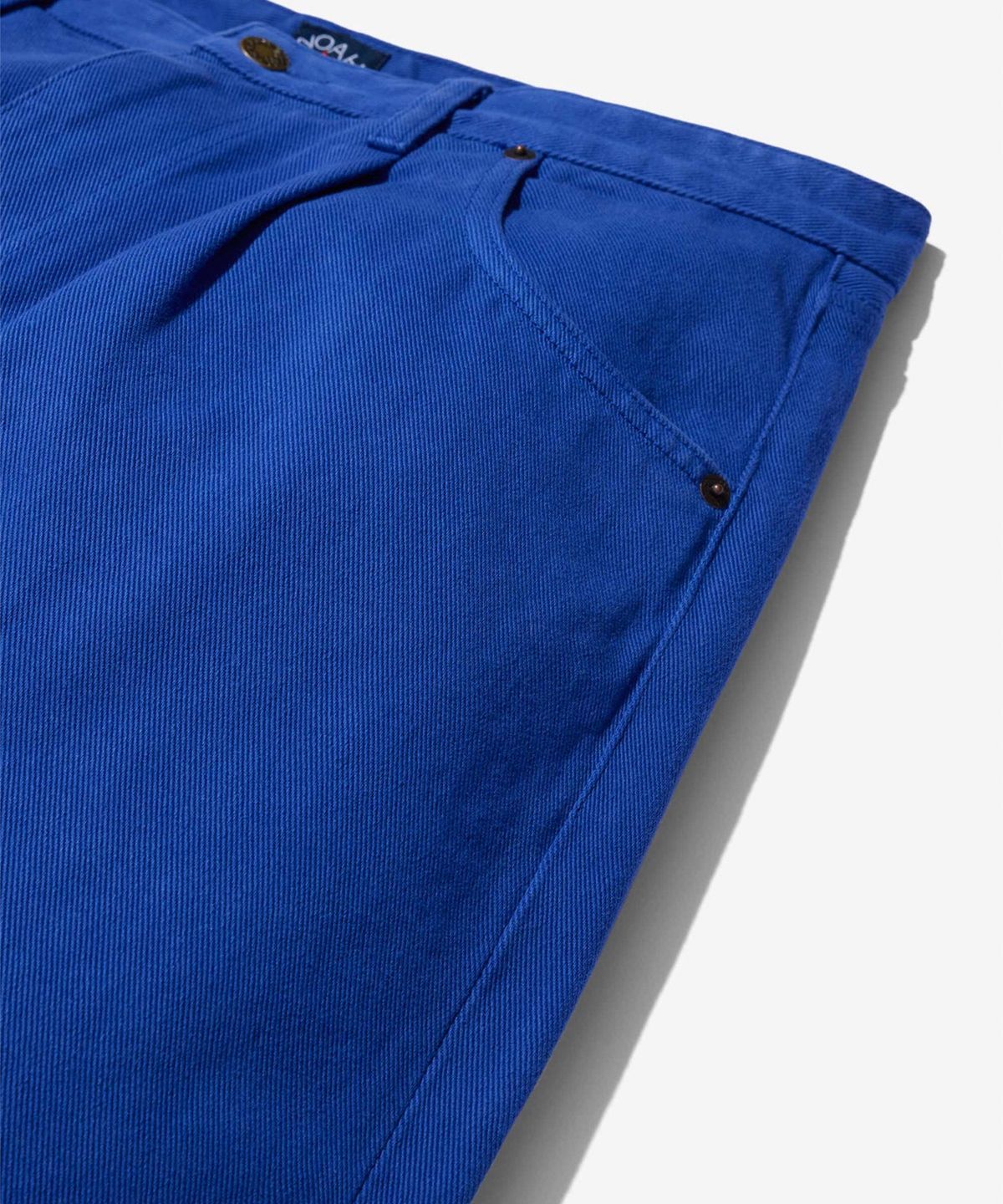 노아(NOAH) (U) 브러시드 데님 플리츠 진 프렌치 블루 BRUSHED DENIM PLEATED JEANS FRENCH BLUE