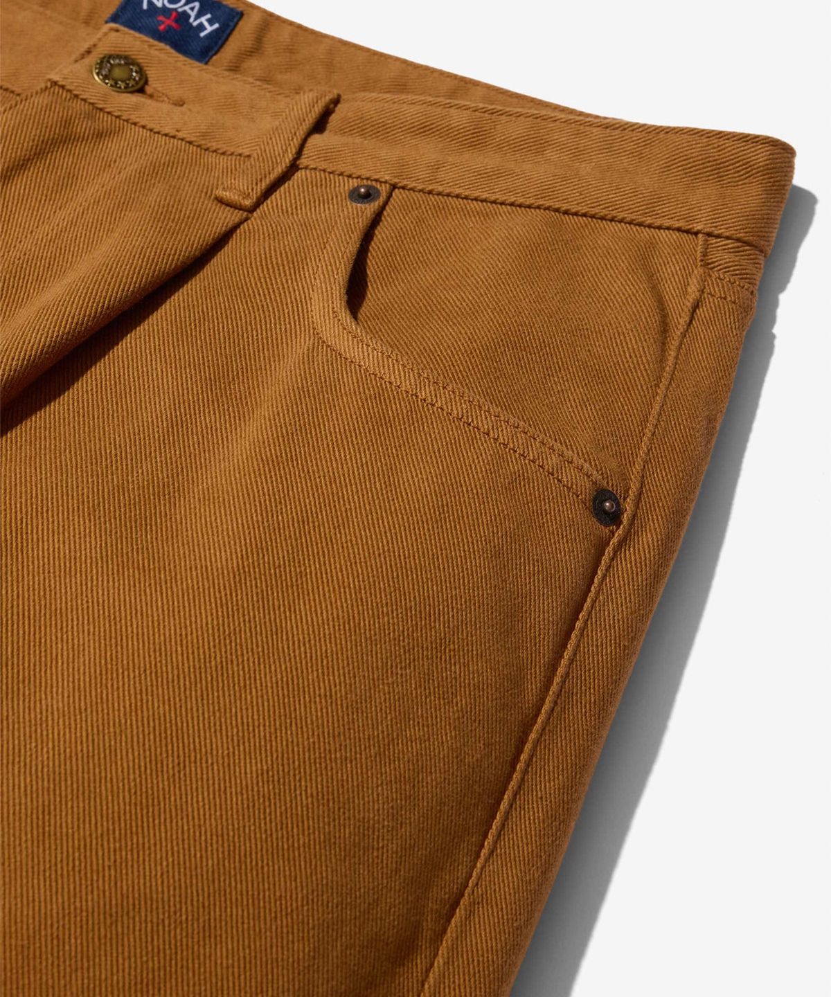 노아(NOAH) (U) 브러시드 데님 플리츠 진 덕 브라운 BRUSHED DENIM PLEATED JEANS DUCK BROWN