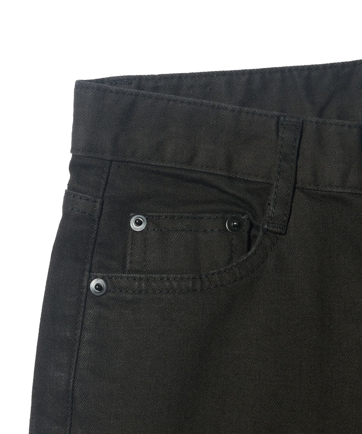 카고브로스 포 우먼(CARGOBROS FOR WOMAN) 베이직 슬릿 데님 카프리팬츠 (블랙)