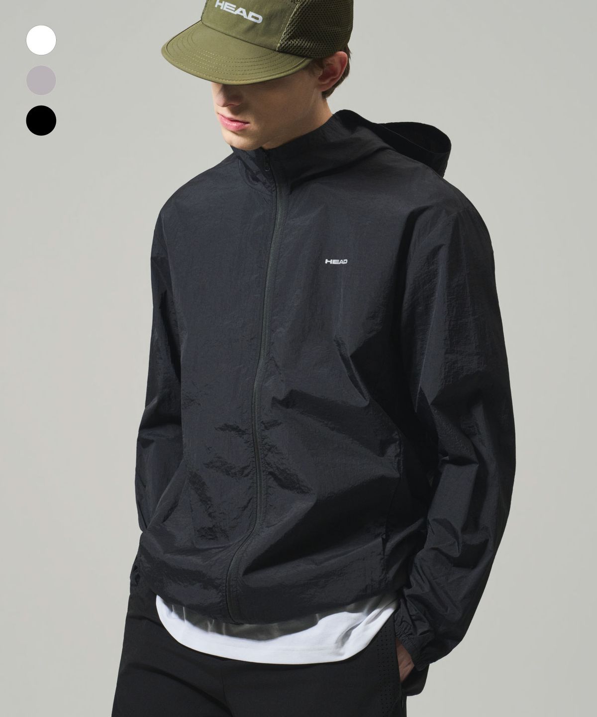 헤드(HEAD) 데일리 로고 나일론 윈드 브레이커 (3colors)