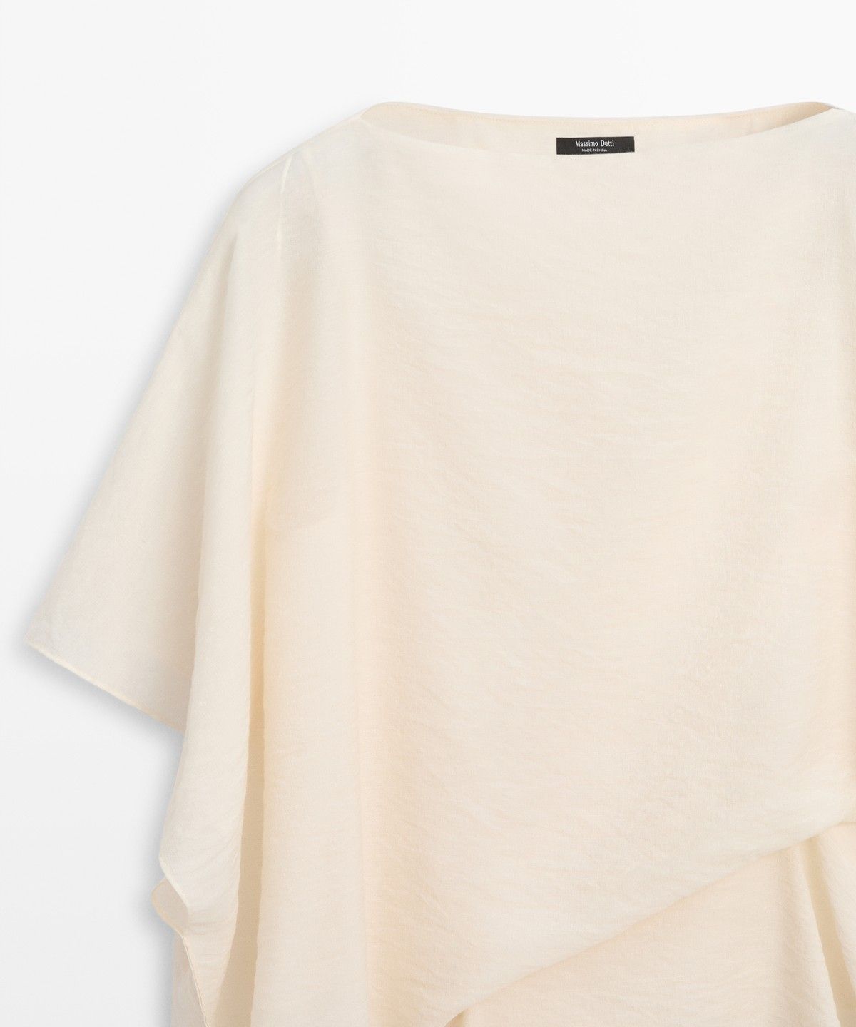 마시모두띠(MASSIMO DUTTI) 플루이드 언밸런스 케이프 블라우스