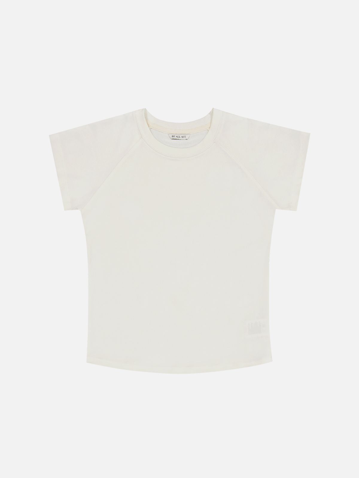 비올셋(BE ALL SET) Cap-Sleeve Raglan T-Shirt_Cream