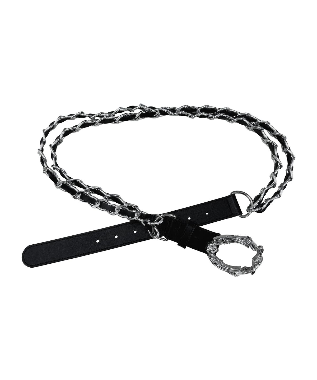 선데이오프클럽(SUNDAYOFFCLUB) Bat Leather Woven Chain Belt