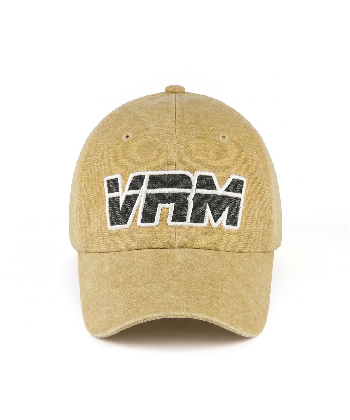 베루툼(VERUTUM) VRM 아플리케 로고 피그먼트 볼캡 옐로우