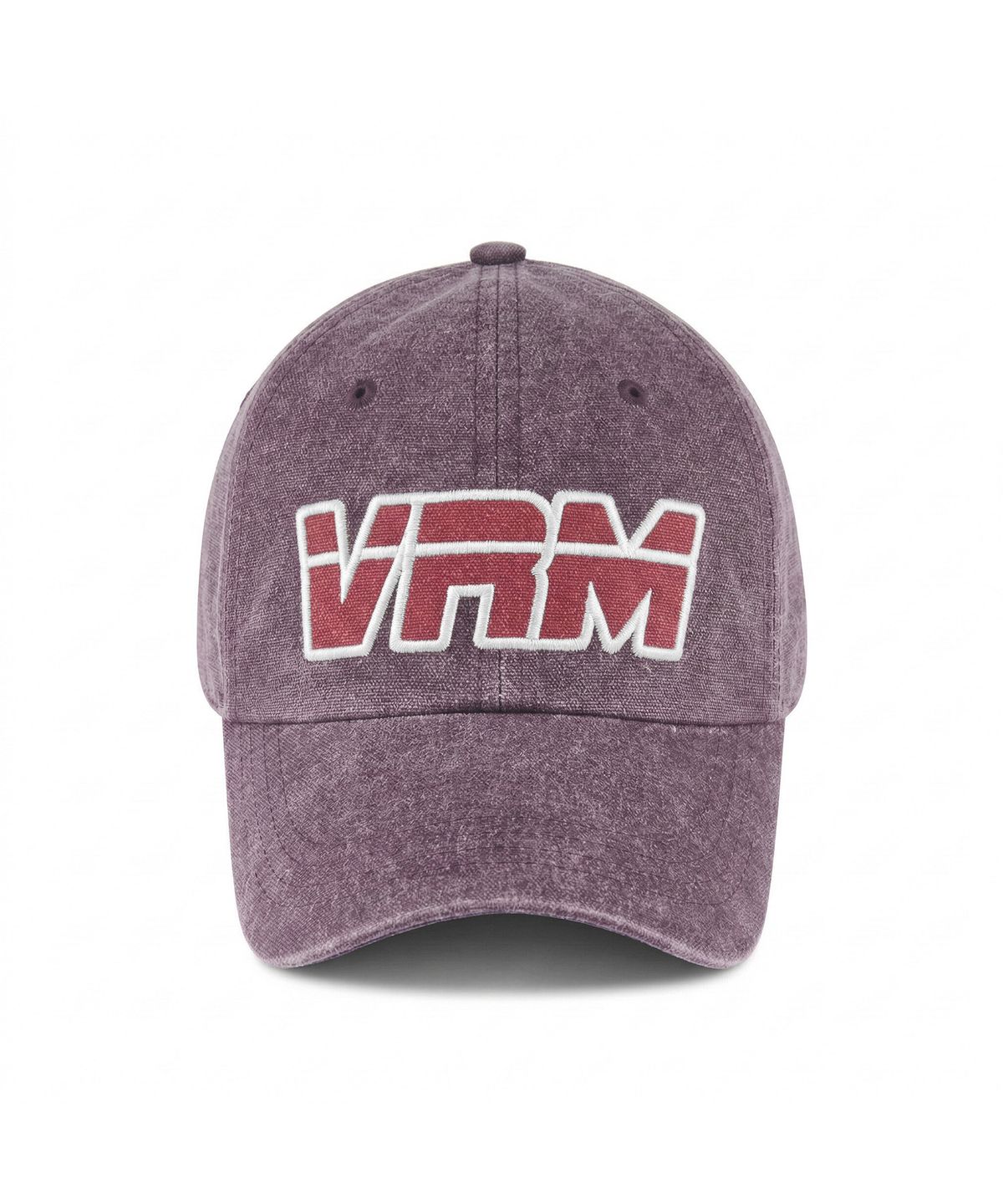 베루툼(VERUTUM) VRM 아플리케 로고 피그먼트 볼캡 퍼플