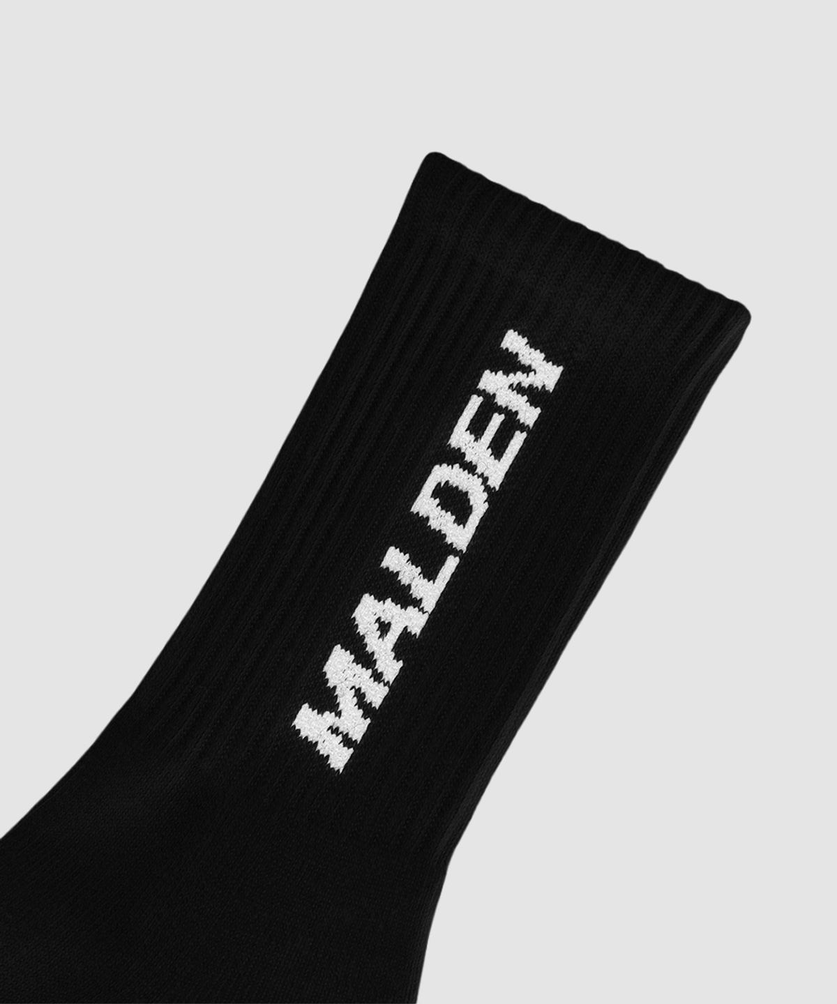 몰든(MALDEN) [3pack] 레터링 크루삭스 블랙