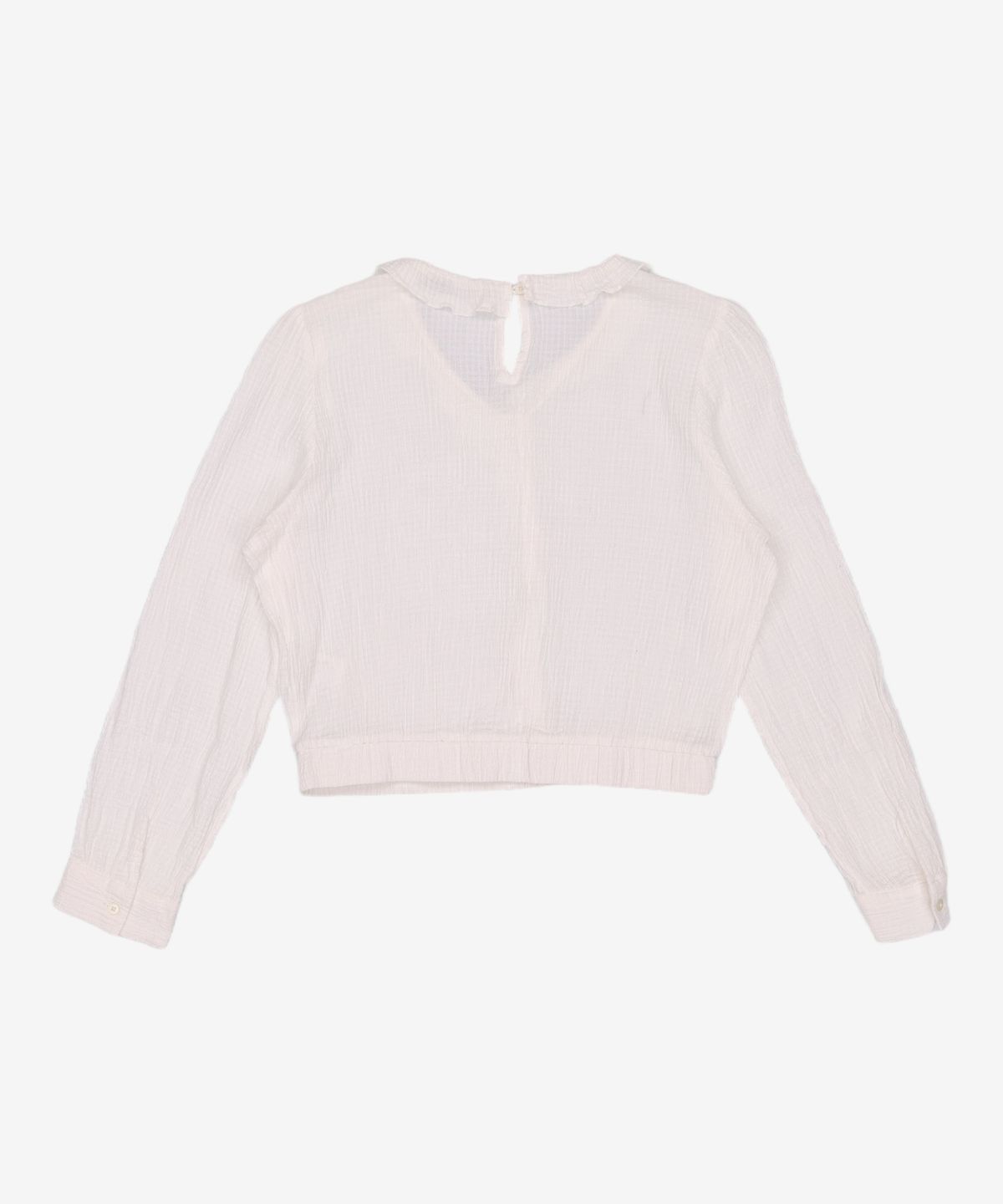 미쏘(MIXXO) 프릴디테일 크롭 블라우스 MIWBLC404G M