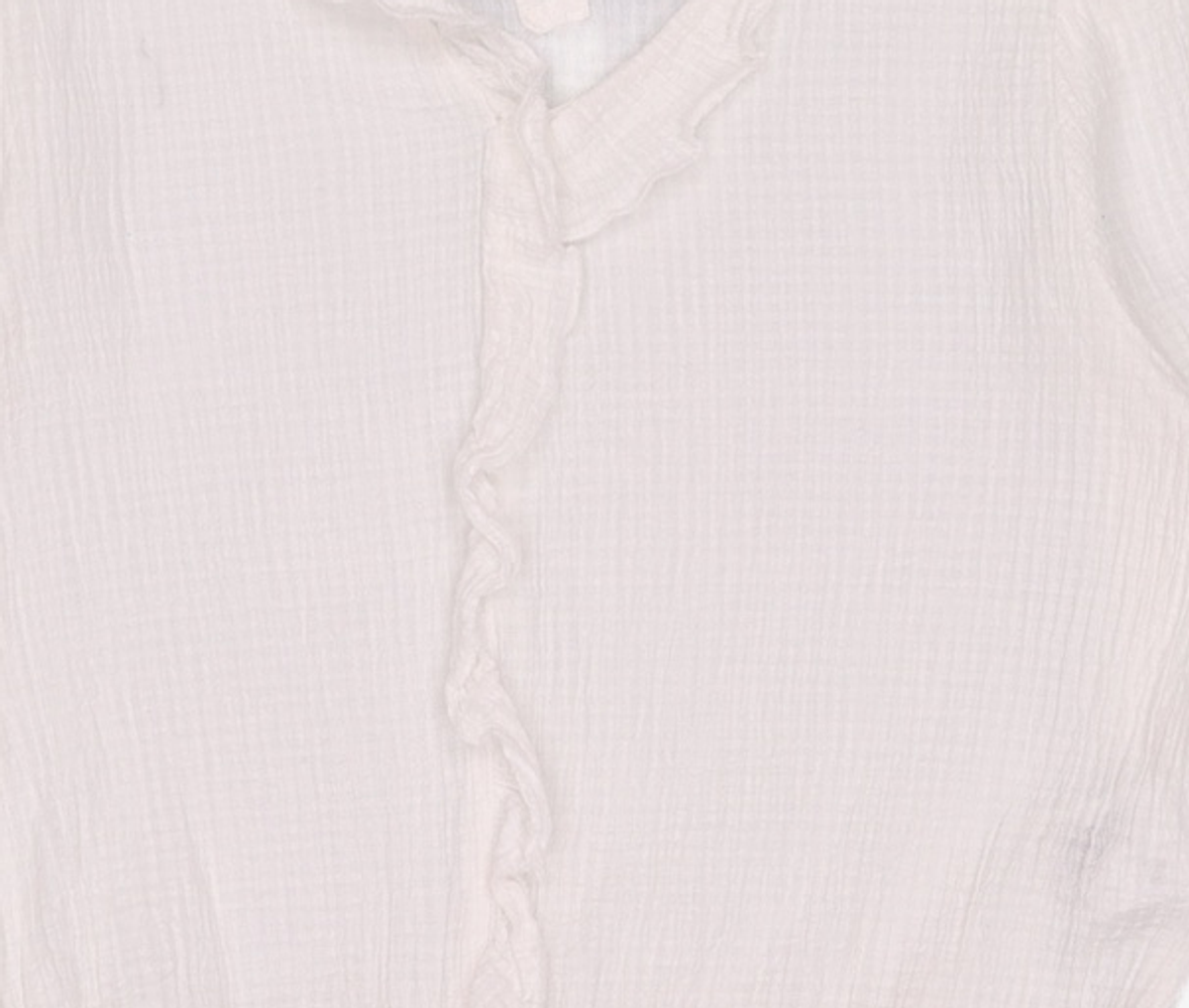 미쏘(MIXXO) 프릴디테일 크롭 블라우스 MIWBLC404G M