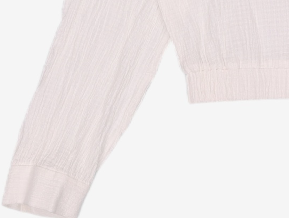 미쏘(MIXXO) 프릴디테일 크롭 블라우스 MIWBLC404G M