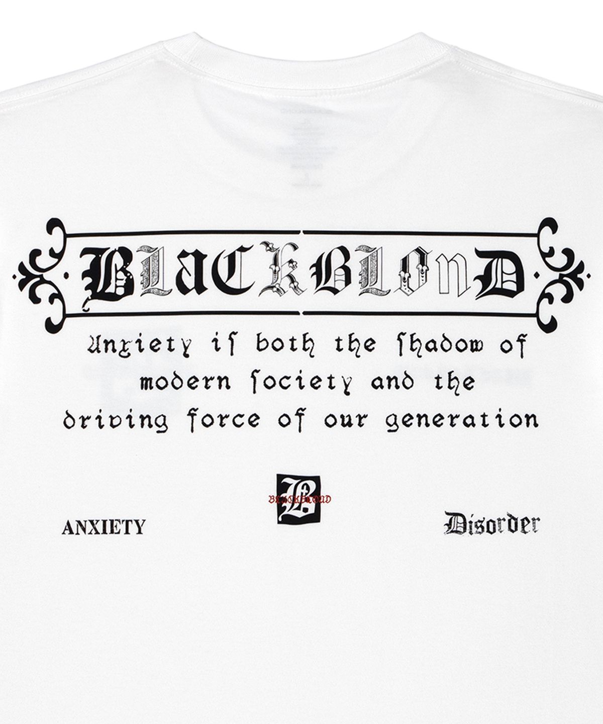 블랙블론드(BLACKBLOND) 비비디 엔자이어티 반팔티 (화이트)