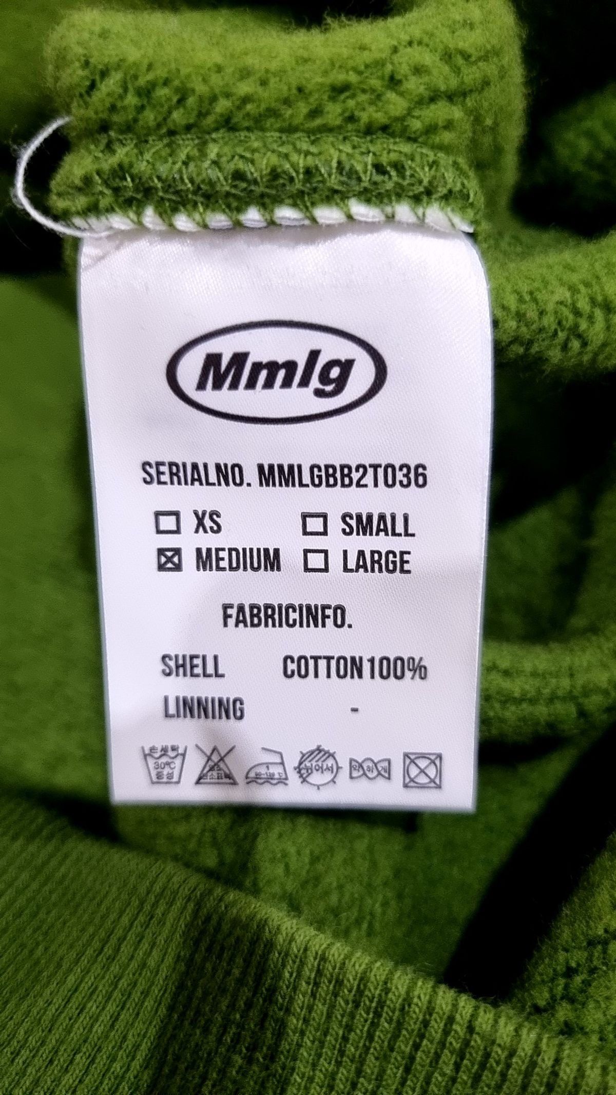 엠엠엘지(MMLG) [Mmlg] MMLG OPACITY SWEAT (LEAVING GREEN) M