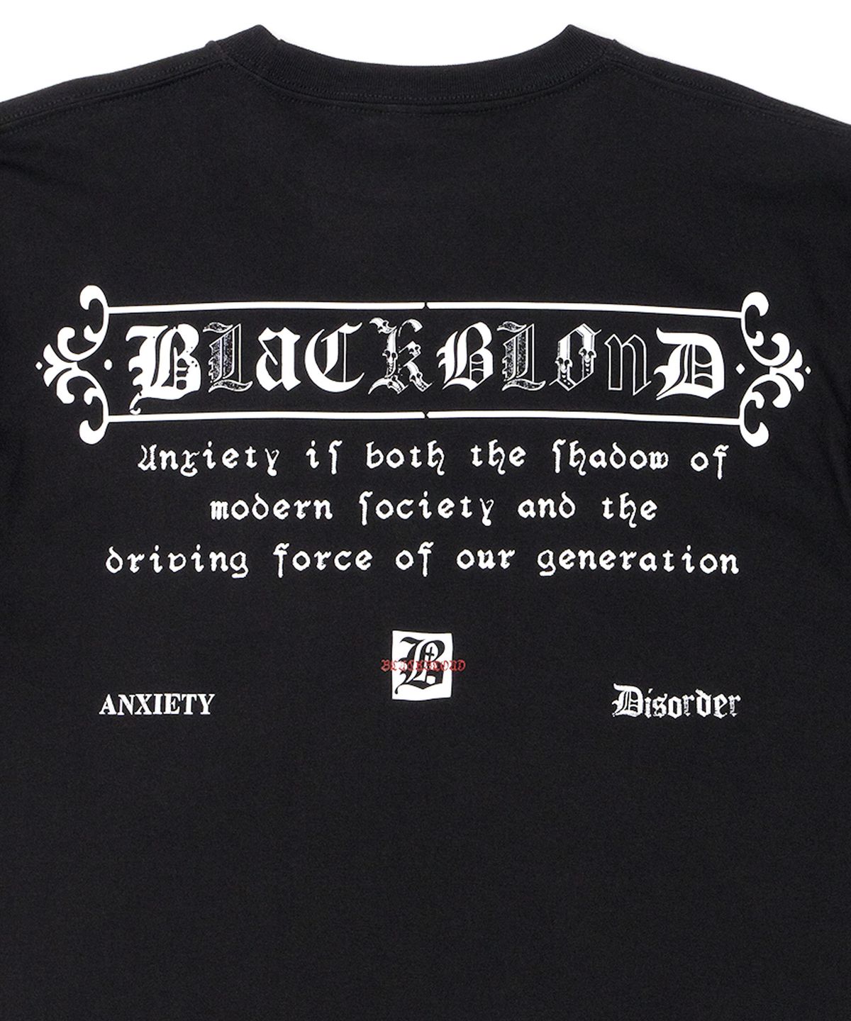 블랙블론드(BLACKBLOND) 비비디 엔자이어티 반팔티 (블랙)