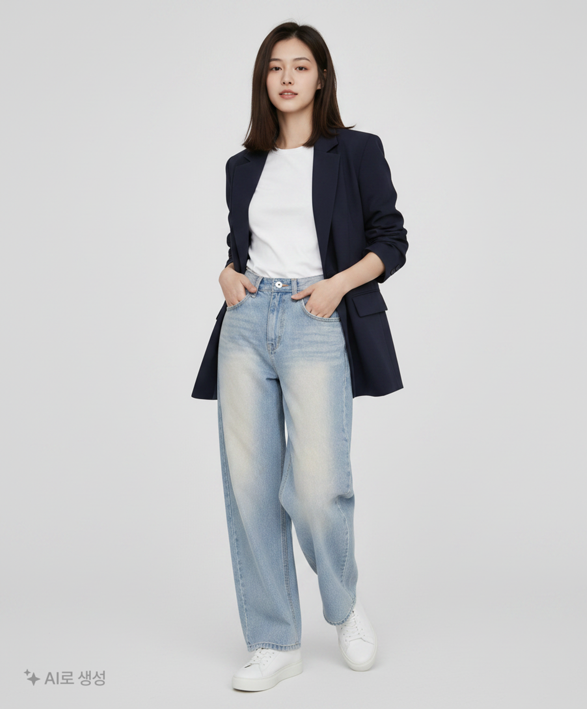 와르(WAAR) 청/데님 팬츠 S