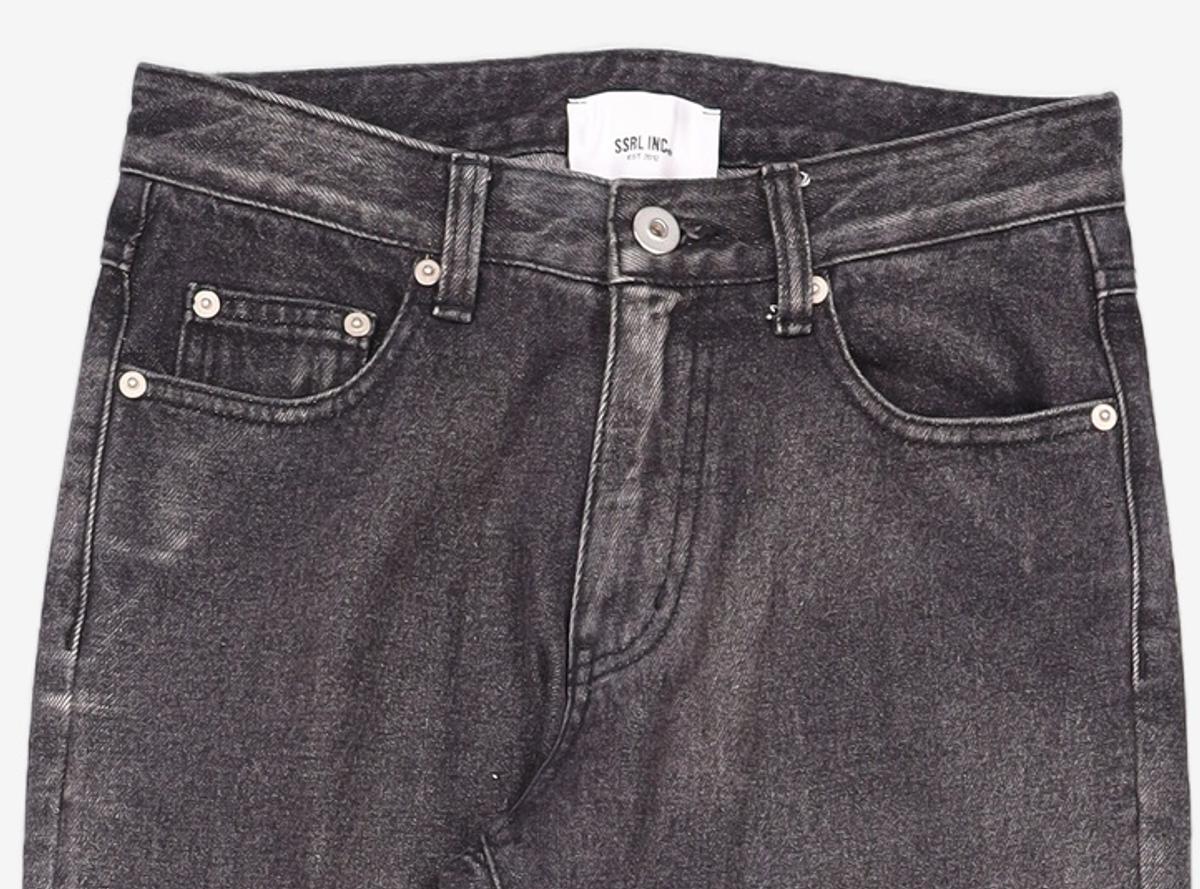 에스에스알엘(SSRL) tapered crop jeans / black M
