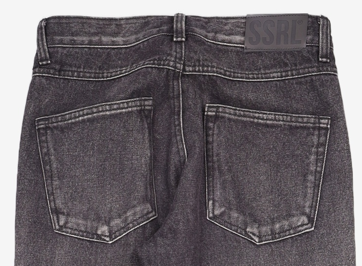 에스에스알엘(SSRL) tapered crop jeans / black M