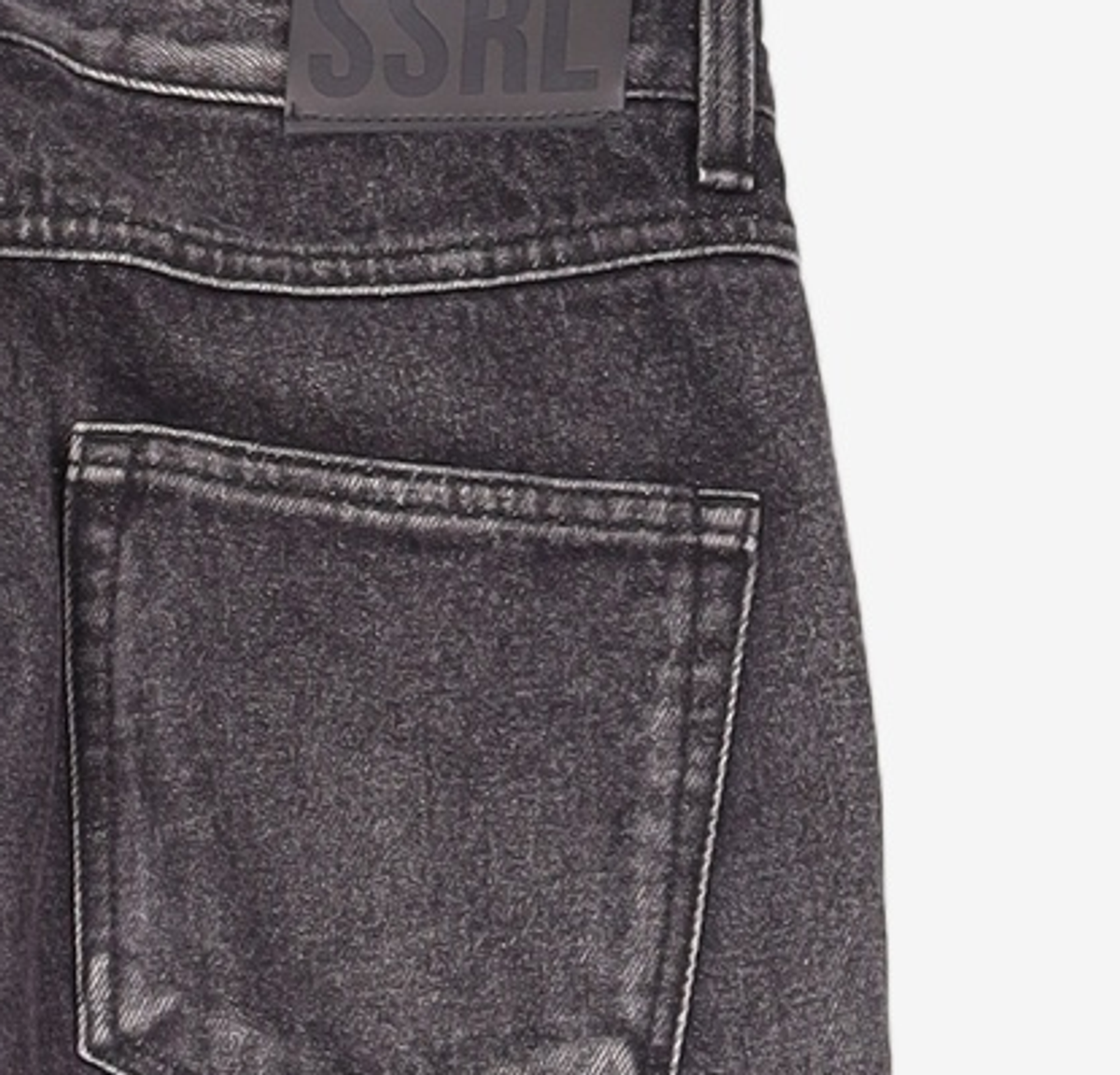 에스에스알엘(SSRL) tapered crop jeans / black M