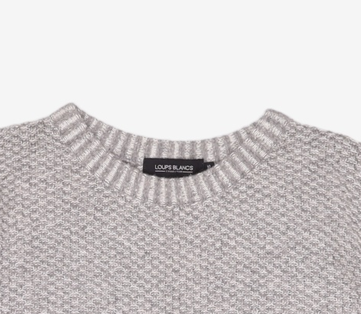루블랑(LOUPS BLANCS) Cool Grey Pullover Knit 105