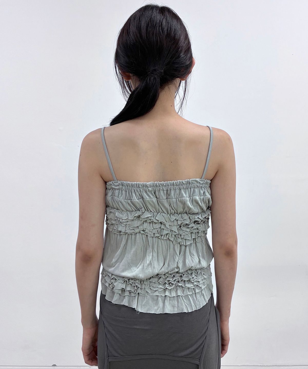 플레어업(FLAREUP) Draped Wrinkle Sleeveless (FL-178_Gray)