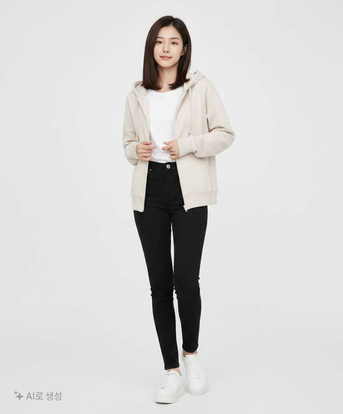 스파오(SPAO) 후드 집업 S