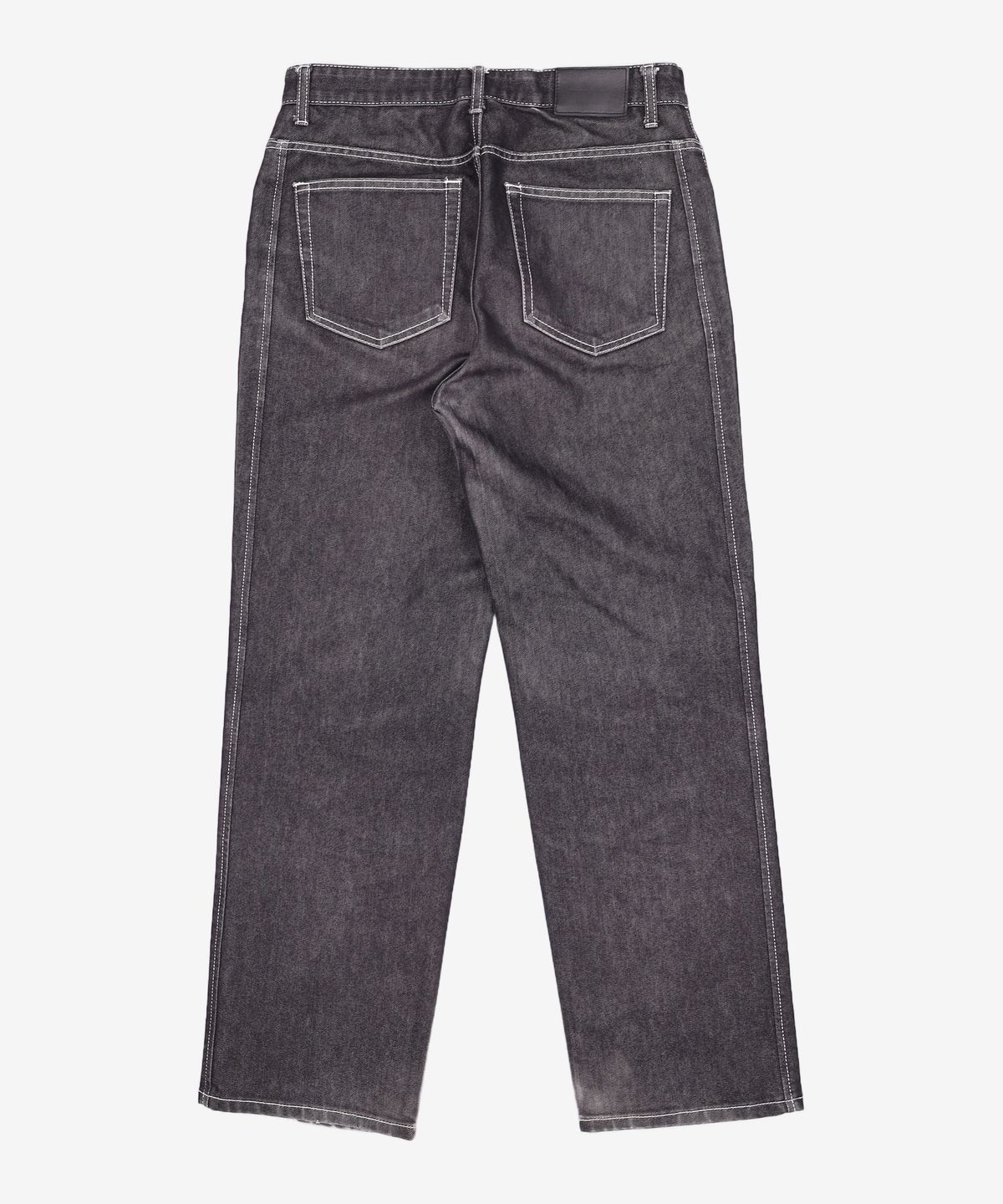 가먼트레이블(GARMENT LABLE) Stitch Straight Jeans - Black L