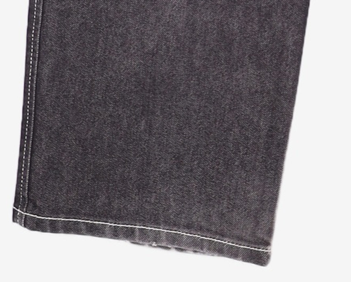 가먼트레이블(GARMENT LABLE) Stitch Straight Jeans - Black L