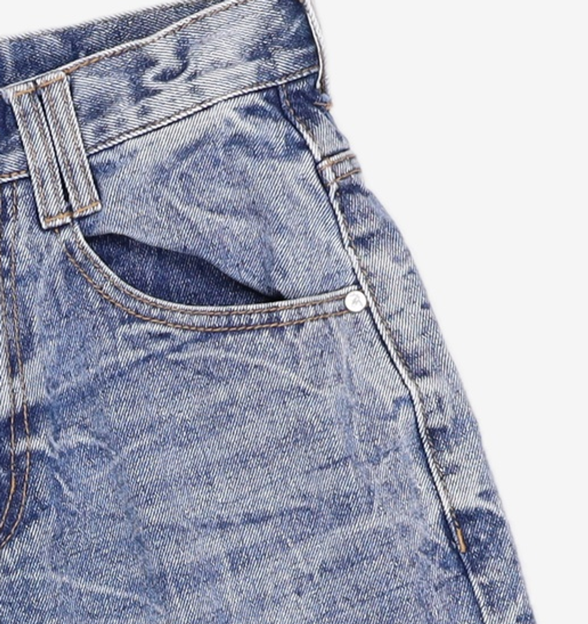 데케트(DECET) CR Wide Denim Shorts DCPT035CRYBlueB 26