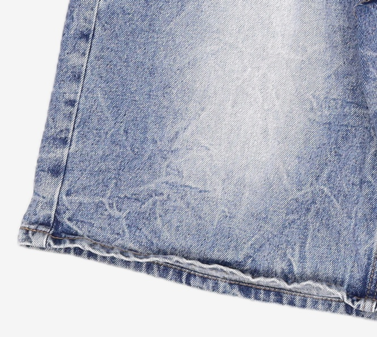 데케트(DECET) CR Wide Denim Shorts DCPT035CRYBlueB 26