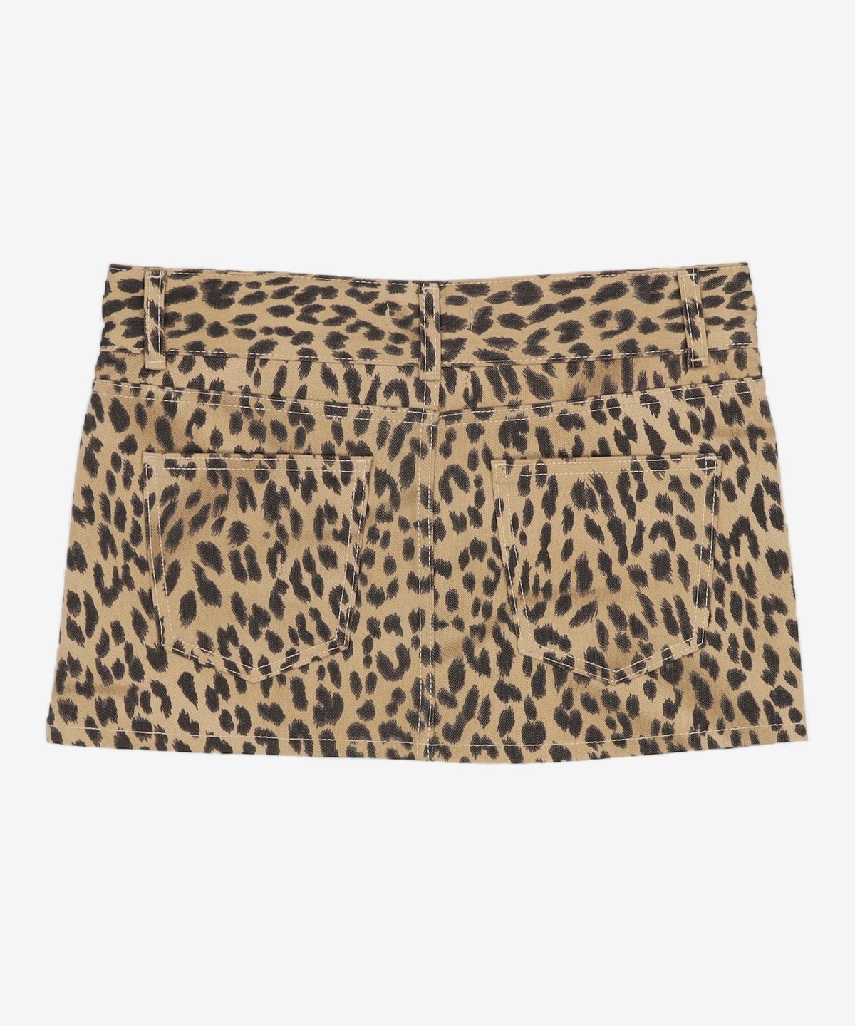 큐리티(CURETTY) C LEOPARD MINI SKIRT_BROWN M