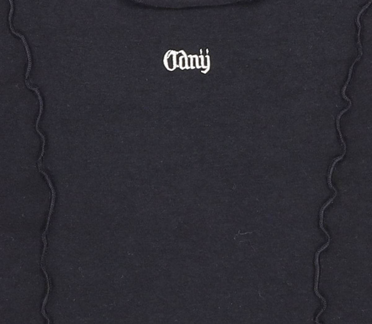 오디너리 홀리데이(ORDINARY HOLIDAY) 배색크롭티셔츠 MESH PATCH T SHIRT FREE