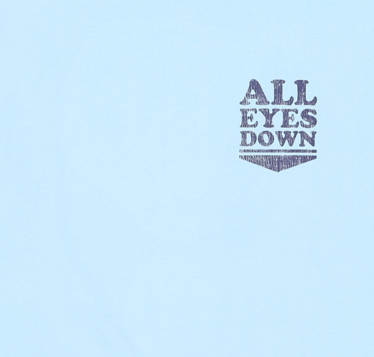 올아이즈다운(ALL EYES DOWN) 반소매 티셔츠 XL