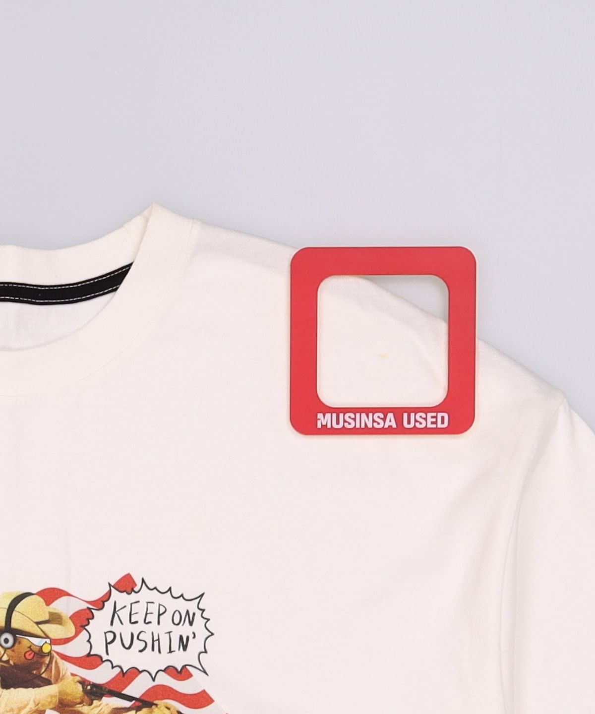 큐티에잇 가먼츠(QT8 GARMENTS) WA Cowboy Tee (Ivory) FREE