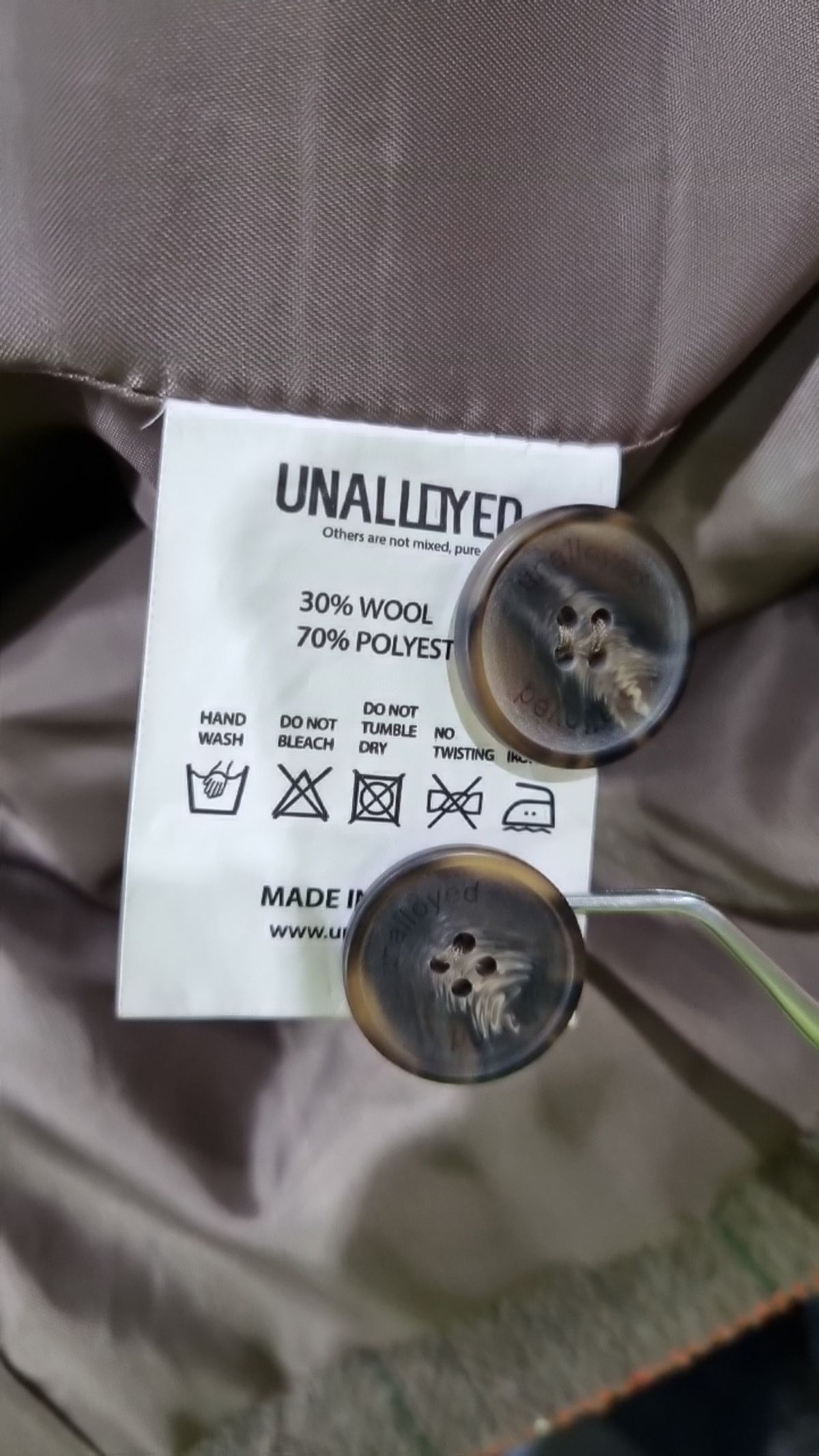 어널로이드(UNALLOYED) 슈트/블레이저 재킷 L