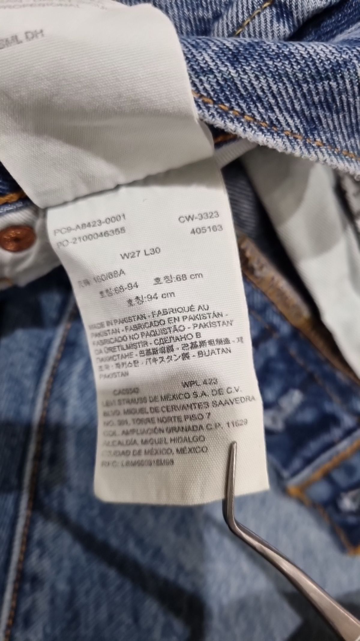 리바이스(LEVI'S) 청/데님 팬츠 68