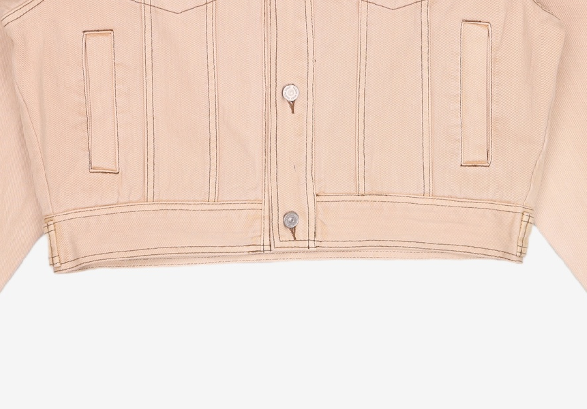 메종미네드(MAISON MINED) SAND APRICOT DYEING DENIM JACKET