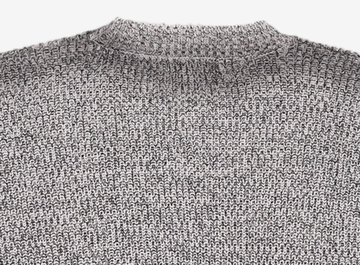 메종미네드(MAISON MINED) BLACK DYEING OVER KNIT M