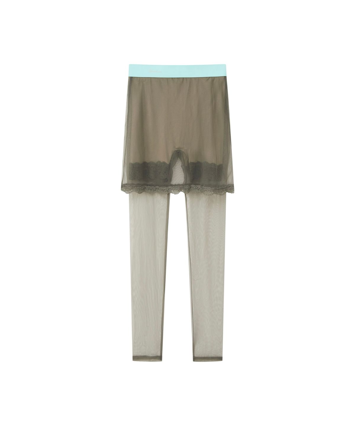 소르베룸(SORVETROOM) Mesh Layer Leggings (Grey)