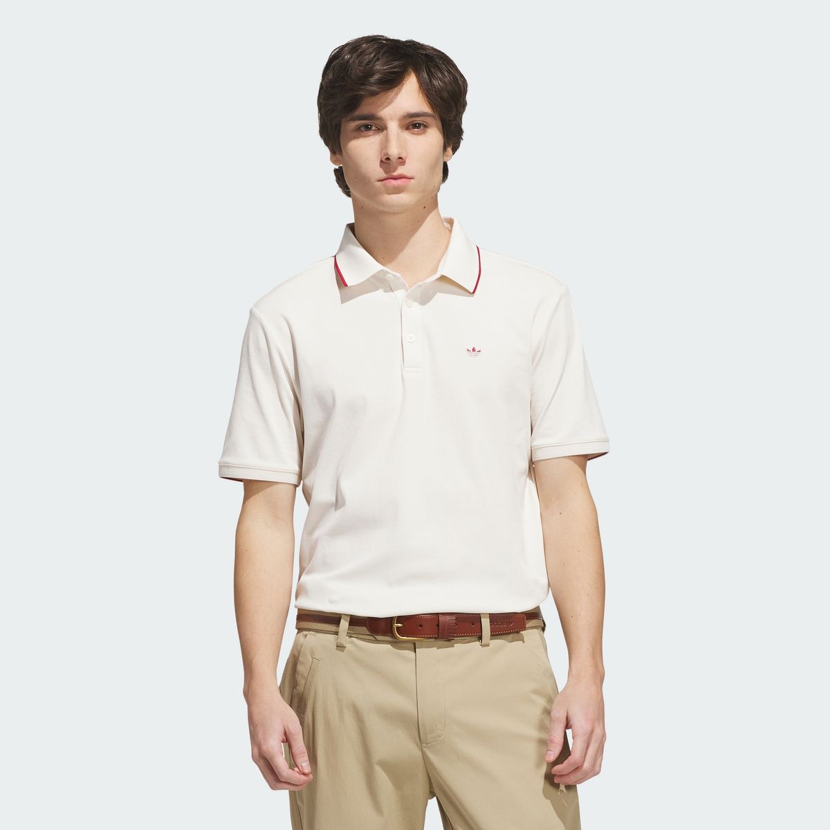 아디다스 골프(ADIDAS GOLF) 오리지널스 트위스트니트 트레포일 폴로 셔츠 KS5740