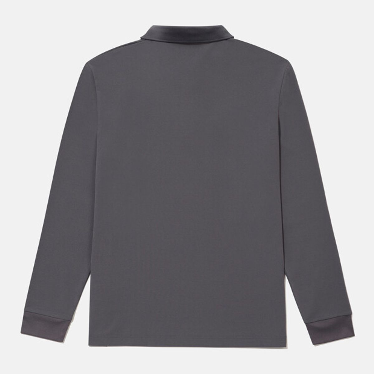 데상트(DESCENTE) 터프 폴로 긴팔 티셔츠 차콜 그레이 SR323UPL81