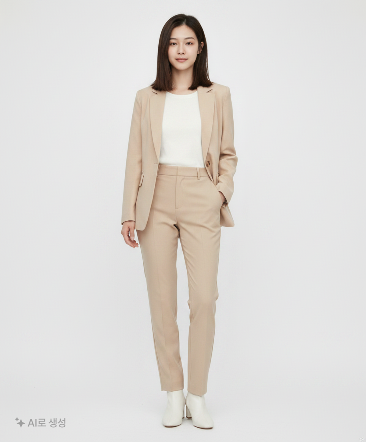 미쏘(MIXXO) 테일러드 싱글 버튼 자켓 MIWJKC51PB M
