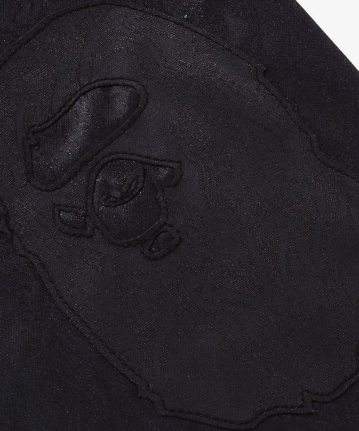 베이프(BAPE) 에이프 플레임 모노그램 자카드 로고 릴렉스트 핏 풋볼 저지(M) BLACK
