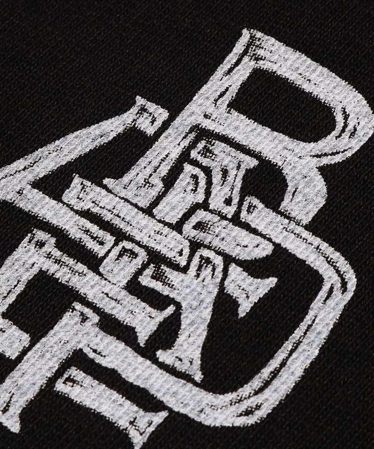 베이프(BAPE) 헤비 워시 핸드 드로우 풋볼 멀티로고 릴렉스드 핏 스웨트 쇼츠(M) BLACK