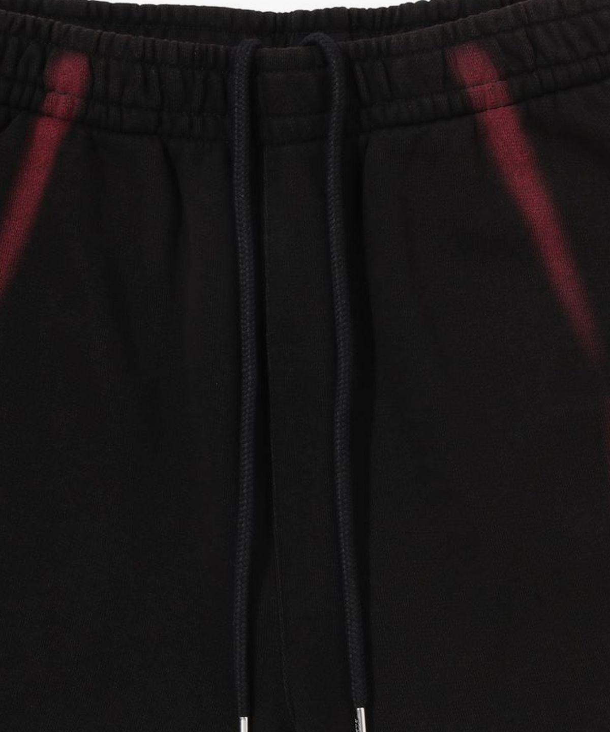 베이프(BAPE) 헤비 워시 핸드 드로우 풋볼 멀티로고 릴렉스드 핏 스웨트 쇼츠(M) BLACK
