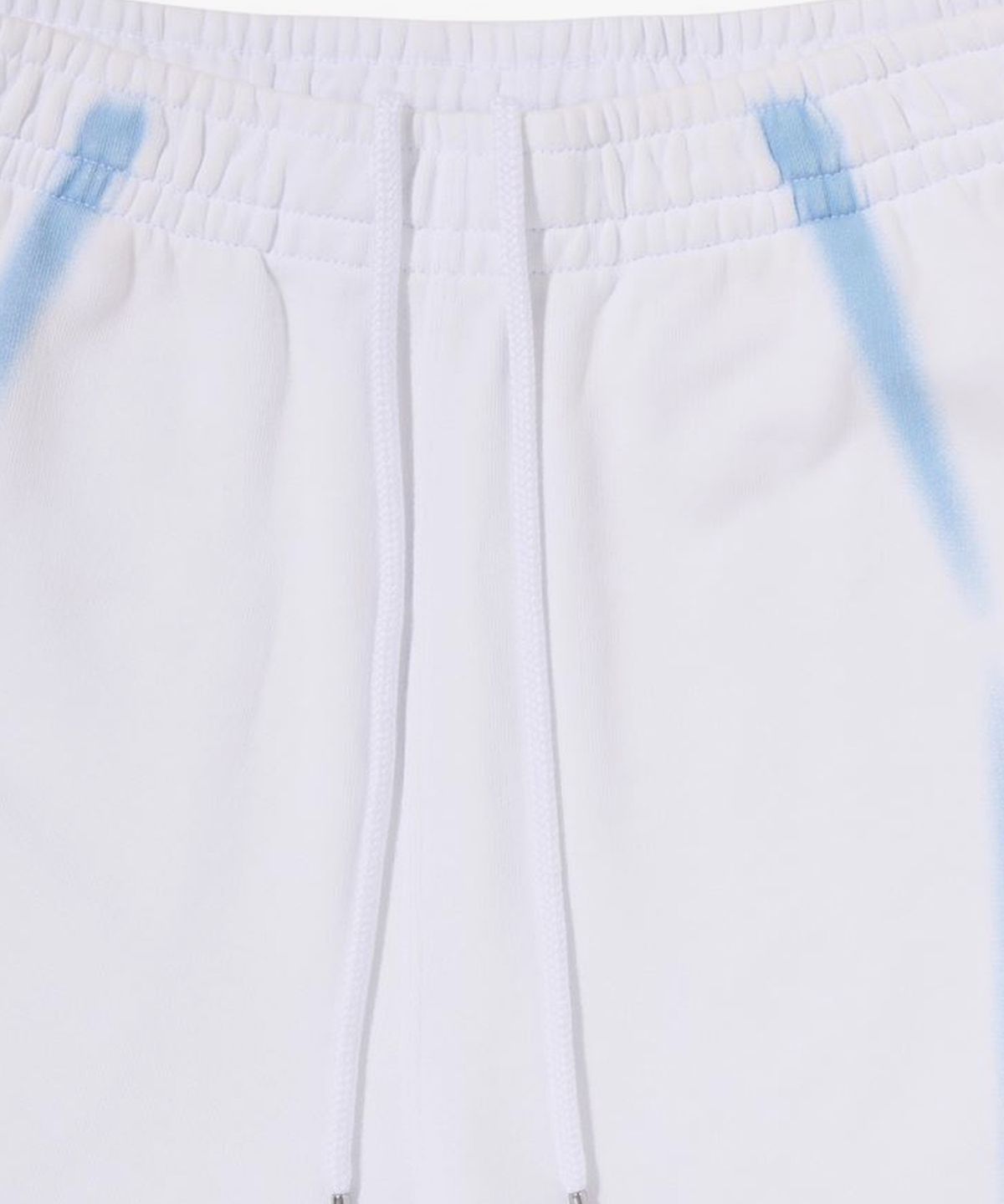 베이프(BAPE) 헤비 워시 핸드 드로우 풋볼 멀티로고 릴렉스드 핏 스웨트 쇼츠(M) WHITE