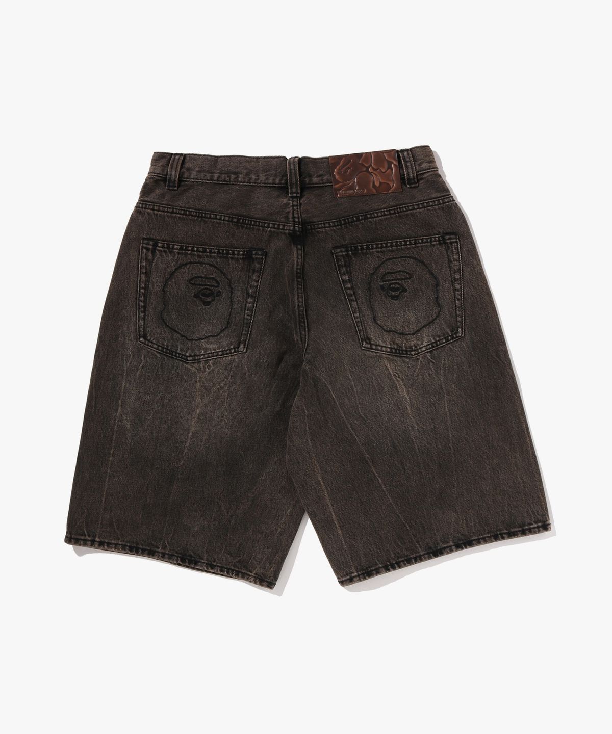 베이프(BAPE) 베이프 스타 패치 13oz 릴렉스드 핏 데님 쇼츠(M) BEIGE