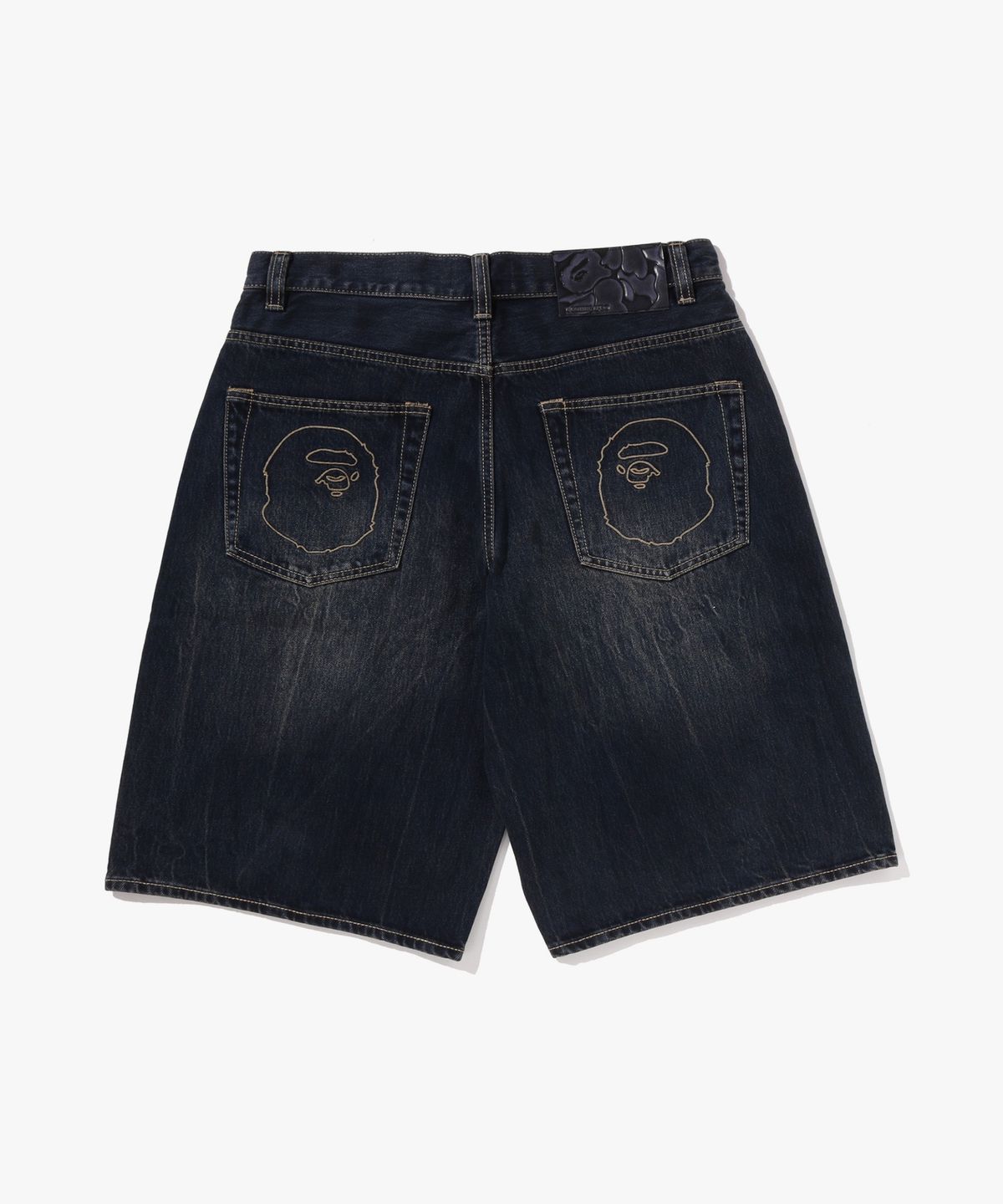 베이프(BAPE) 베이프 스타 패치 13oz 릴렉스드 핏 데님 쇼츠(M) INDIGO