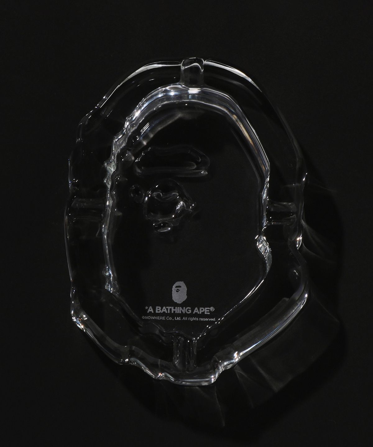 베이프(BAPE) 에이프 헤드 글래스 애쉬트레이 CLEAR