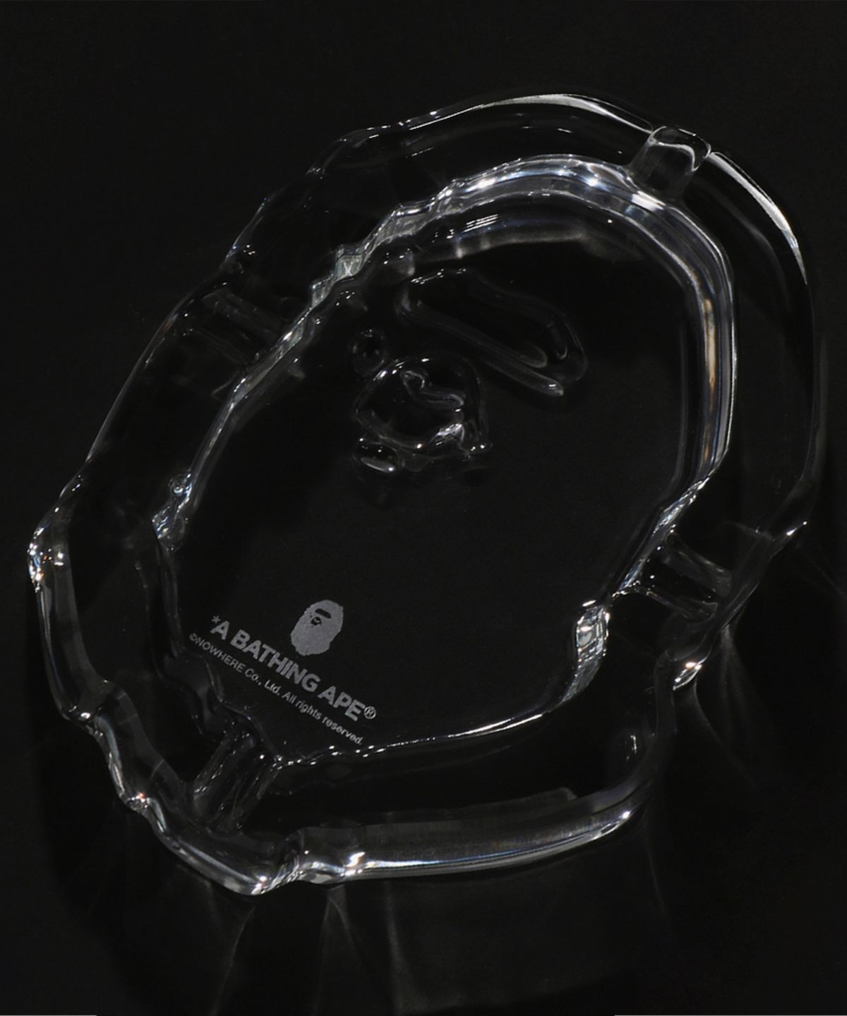 베이프(BAPE) 에이프 헤드 글래스 애쉬트레이 CLEAR