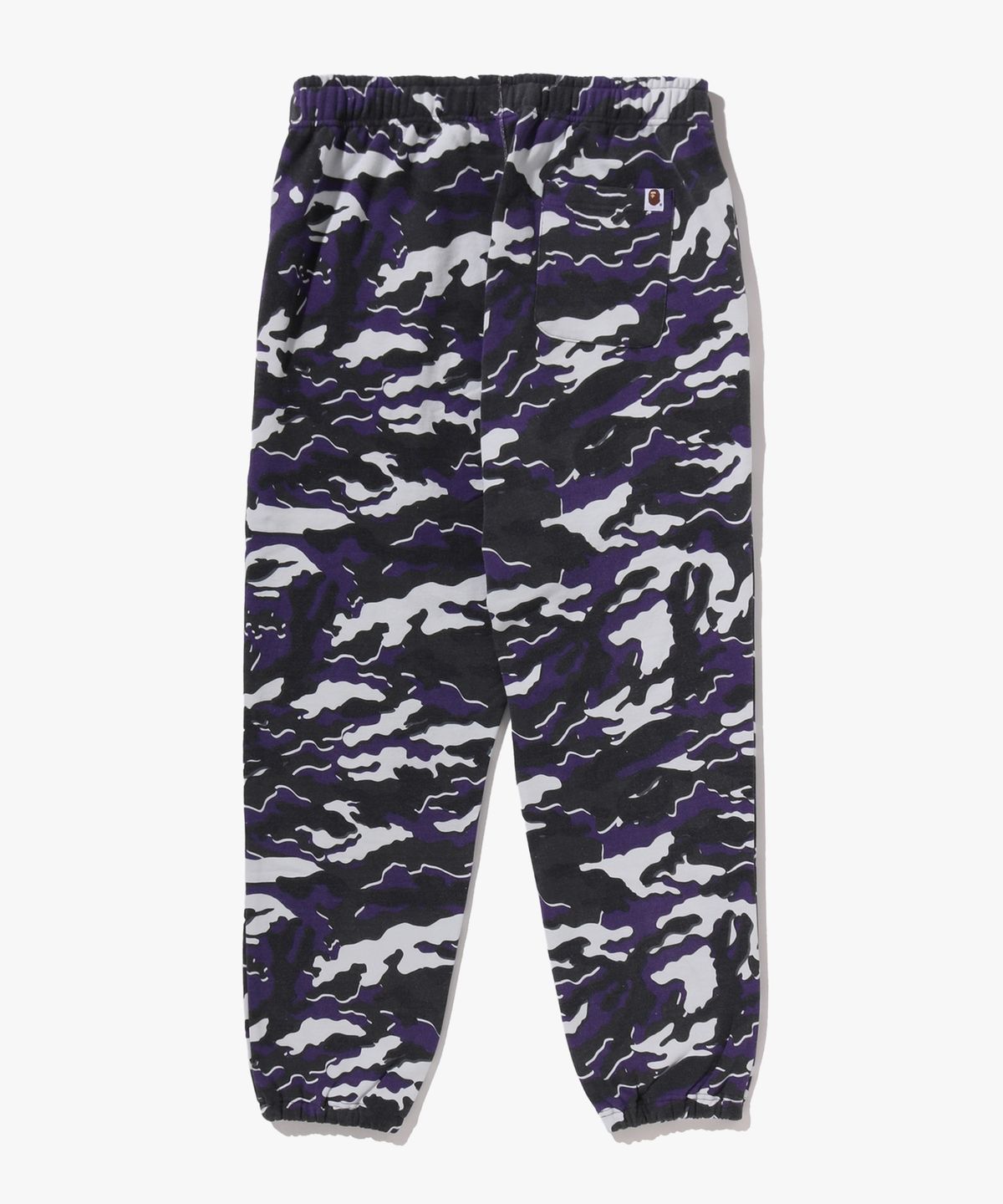 베이프(BAPE) 글리치 우드랜드 카모 릴렉스드 핏 스웨트 팬츠(M) PURPLE